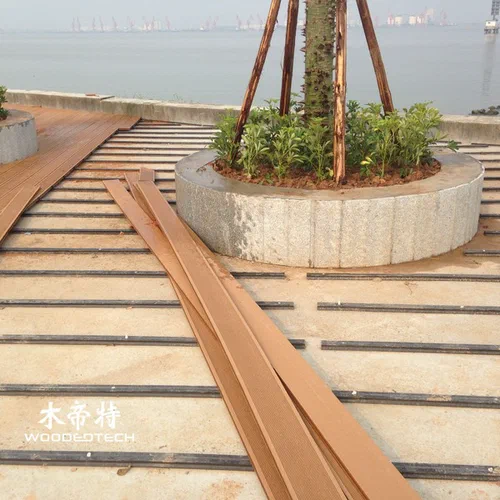Composite decking wood combines natural appearance with durable outdoor performance