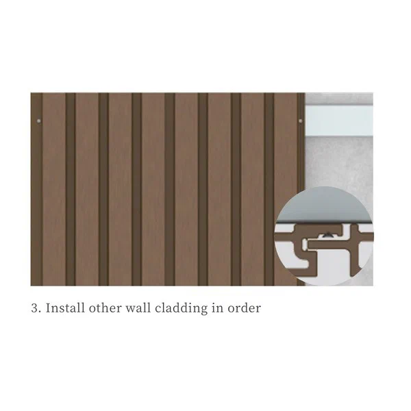 Komplette wpc Verkleidungsdetails | Installationsspezifikationen & CAD