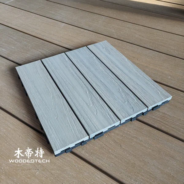 Piastrelle Composite Di Decking Easy-Install - Soluzioni Di Pavimento Per Esterni A Interblocco