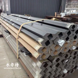 Eksterior Kayu Plastik Komposit Dinding Cladding Panel untuk Fasad Modern