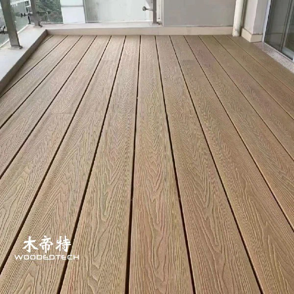 High-Performance wood plastic composite flooring for Modern Exteriors