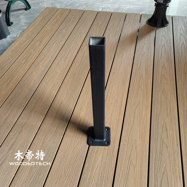composite decking framework provides a stable foundation system for outdoor deck installation