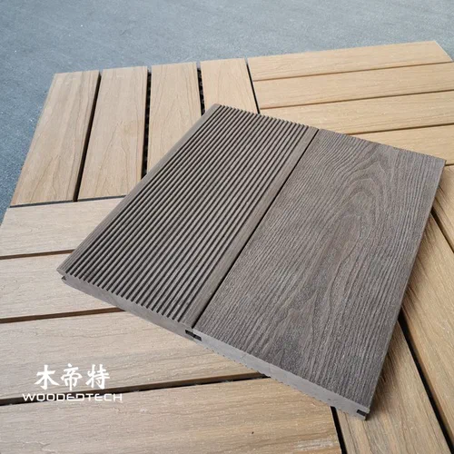 3D14023S composite decking features a realistic embossed wood grain surface with beautiful outdoor appearance