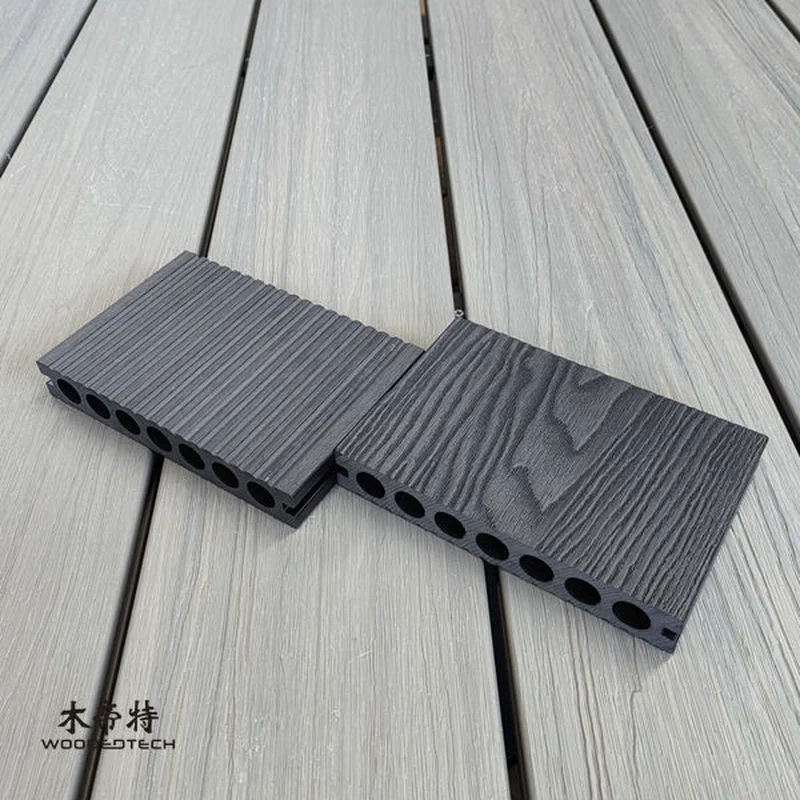 3D15023 3D Embossed decking in ebony color – Dirt and Stain Resistant