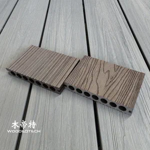 3D15023 สีกาแฟพื้นไม้พลาสติกเหมาะสําหรับพื้นที่พักผ่อนกลางแจ้งของถนนต่าง ๆ หันหน้าไปทางห้างสรรพสินค้า