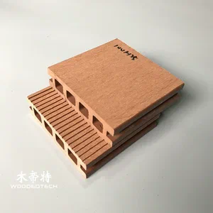 Artificial Wood Plastic Flooring D10025 Hollow Square Hole Decking