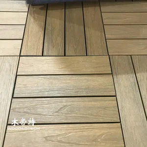 Capped Wood-Plastic Composite Deck Tiles - Green Eco-Friendly & Child-Safe