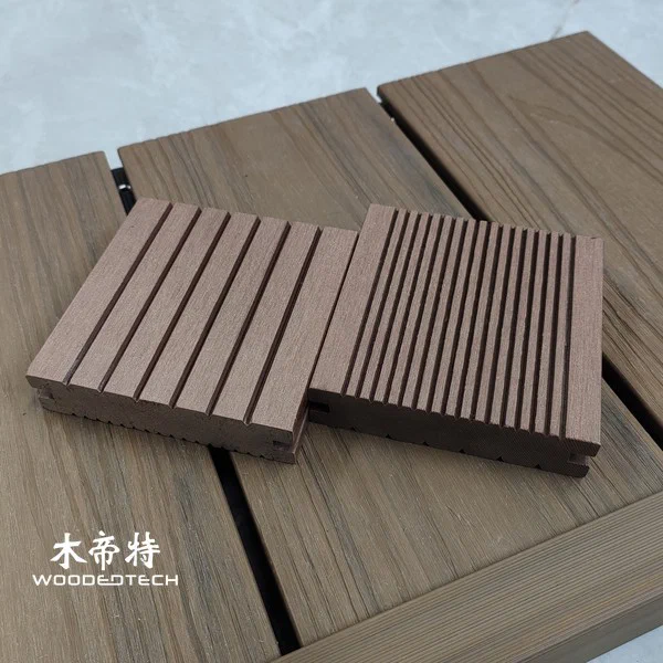 Pavimenti WPC da esterno solido compatto D10023S - Mini larghezza e facile installazione