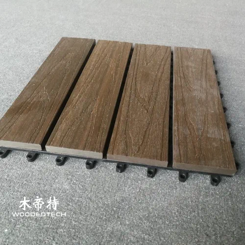 Customizable Sizes of Outdoor WPC Decking Floor Tiles from Manufacturer