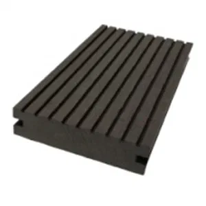 D10025S plastic wood look decking offers a narrow width solid design for versatile outdoor applications