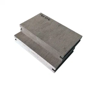 D14024S recycled wood decking boards feature double flat surfaces with customizable length and solid construction for outdoor applications