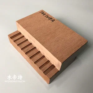 D14530-3S Solid Wood Plastic Decking Without Side Grooves for Outdoor Steps and Stairs