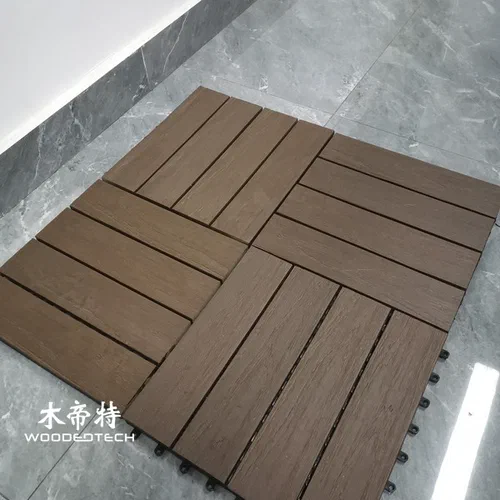Easy Install 2nd Gen Co-extrusion Composite Deck Tiles 300x300mm Size