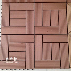 Easy Interlocking Composite Deck Tiles Over Concrete for DIY Installation