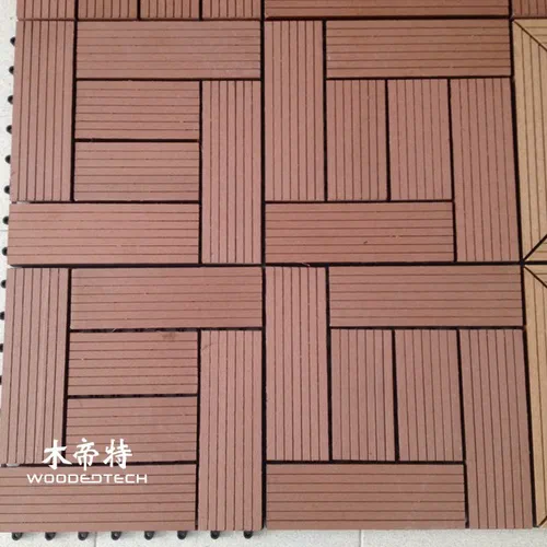Easy Interlocking Composite Deck Tiles Over Concrete for DIY Installation