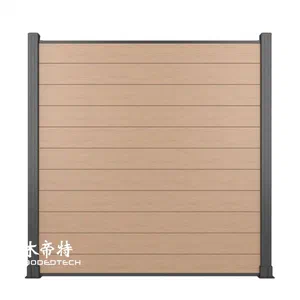 طراحی کاملاً بسته پانل حصار WPC سیستم آلیاژ آلومینیوم محکم و زیبا