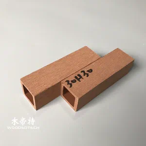 Wartungsfreie Hohle quadratische Kunststoff-Holzgitter L3030 | Kompakt, kundenspezifische Länge und Farbe