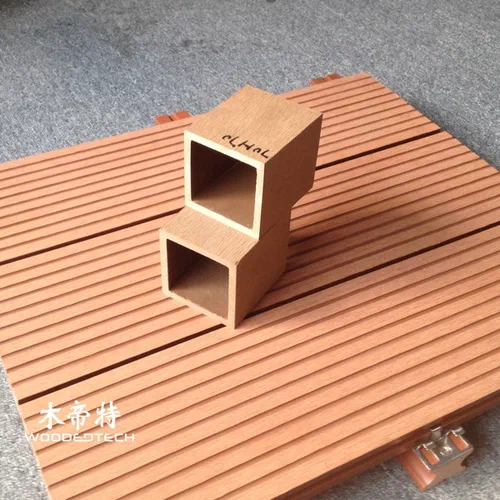 Maintenance-Free Plastic Wood Composite Grilles L7070: Square Posts with No Painting Required