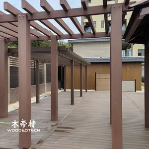Plastic Wood Composite Pergola by China Manufacturer with Rich Project Cases