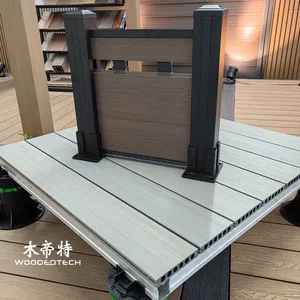 Popular Outdoor Garden fence Combined with WPC and Aluminum Alloy