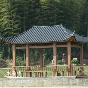 Premium Wood Plastic Gazebo for Elegant Garden and Leisure Spaces