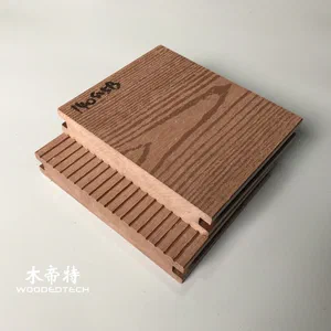 Solid WPC Decking D14025-2S: Commercial Grade Outdoor Flooring Solutions