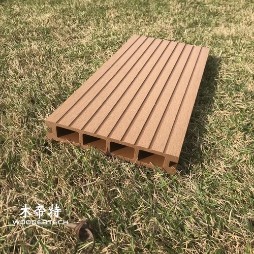 WPC Decking Outdoor 1st Generation Classic Series D14025-3: Grooved Anti-Slip Flooring